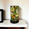 Edge Collections - 11" - Multicolor - Artistic Stained Glass Accent Lamp with Leaves and Berries - 1 Piece